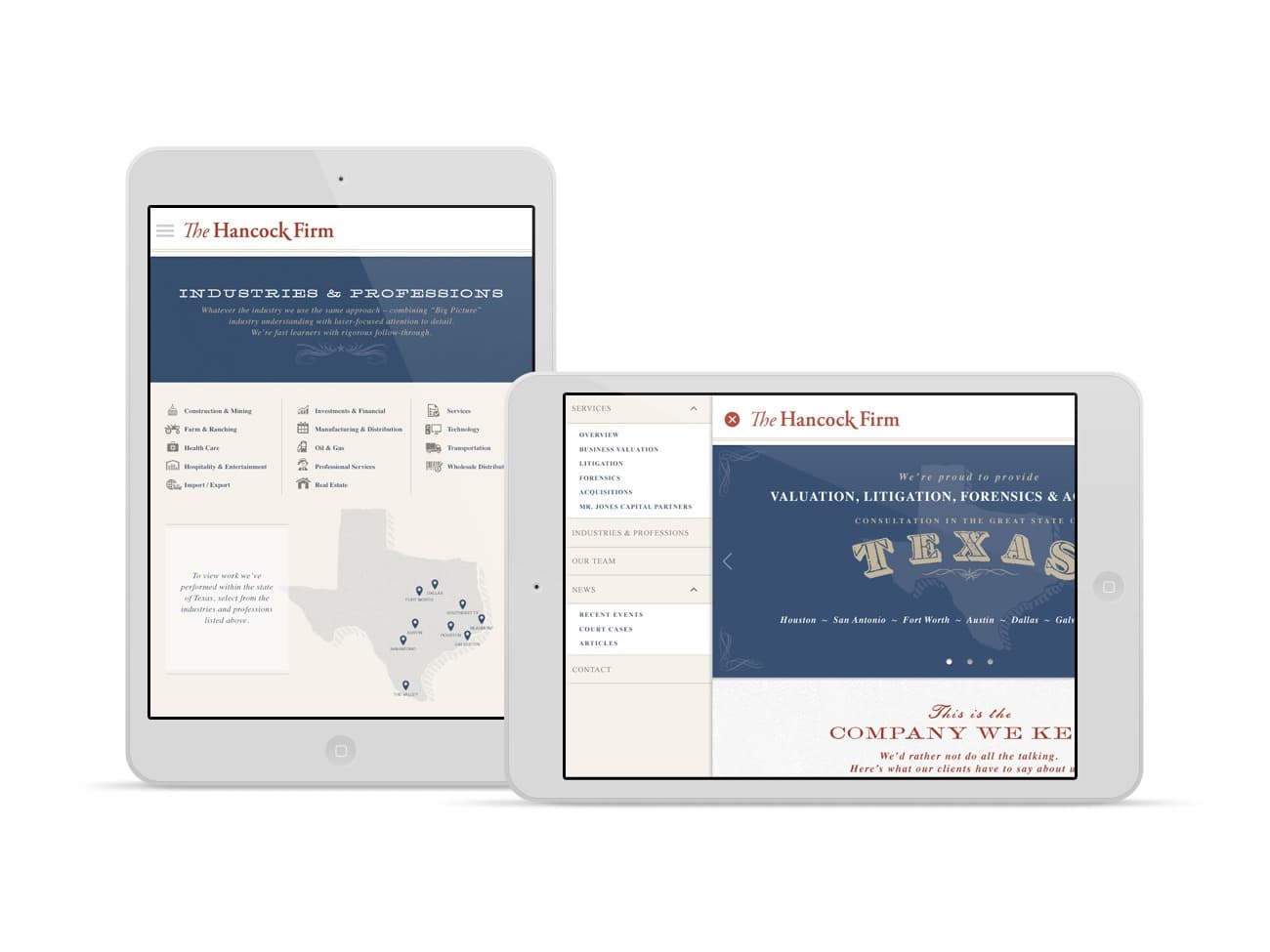 The Hancock Firm Mobile Website Design