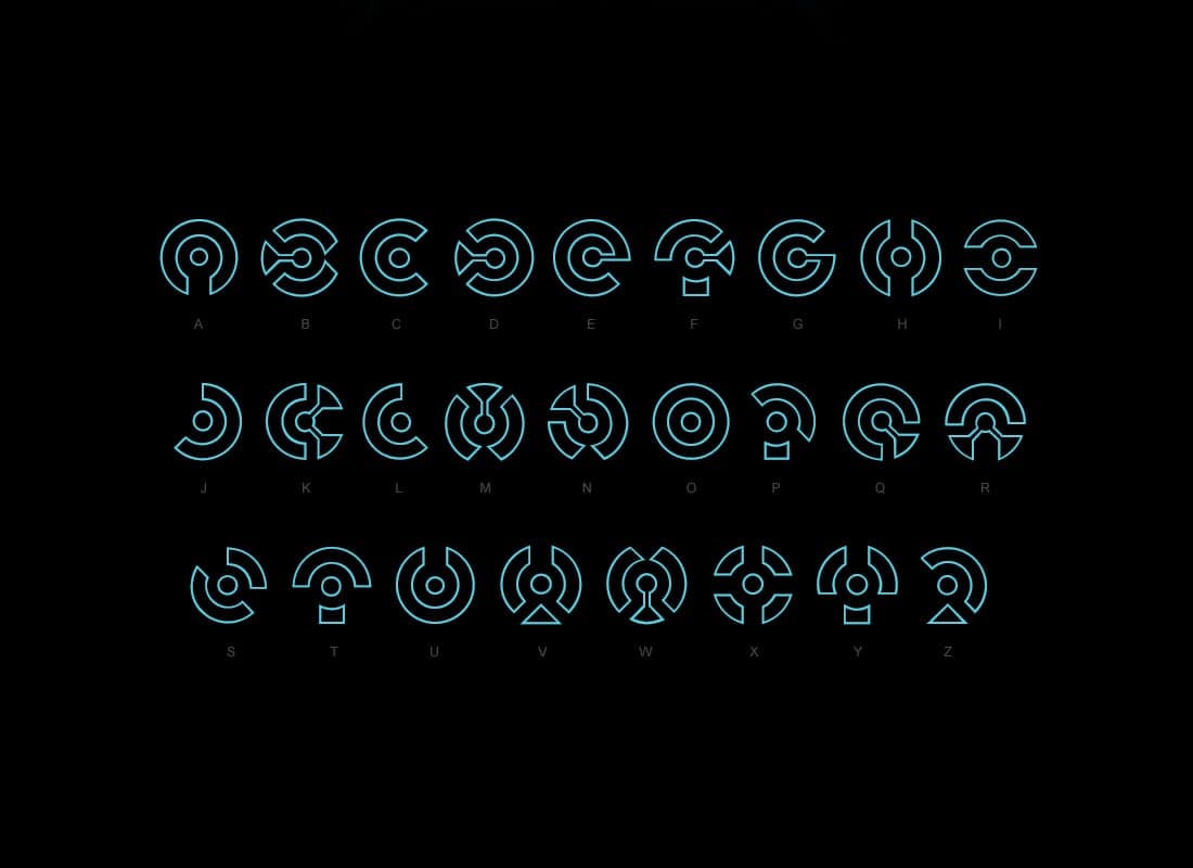 Disney's Tron Lightcycle Font Design - Free Download