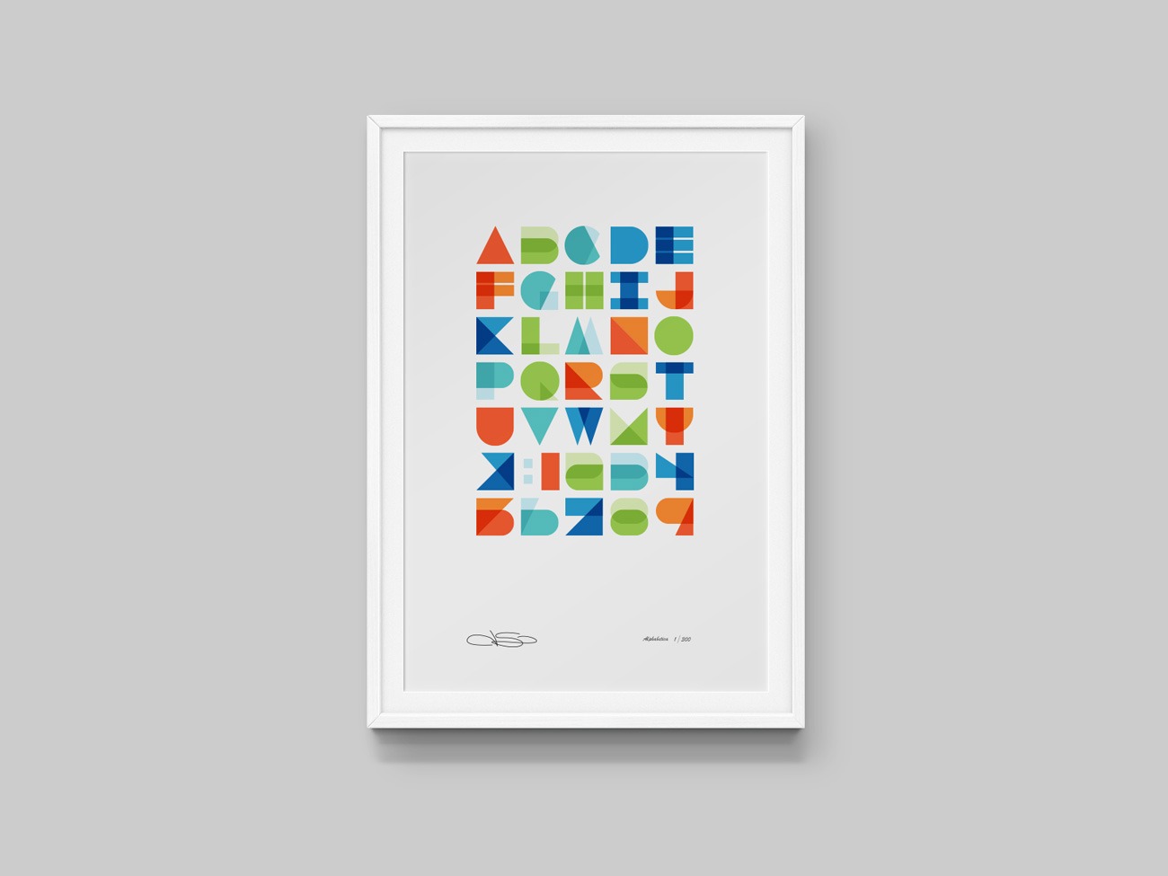 Alphabetica Typographic Print Design