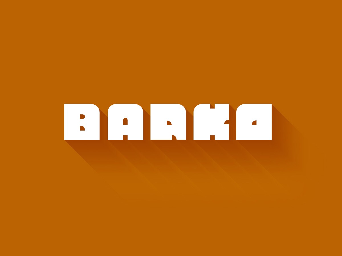 Barko Font Design - Free Download