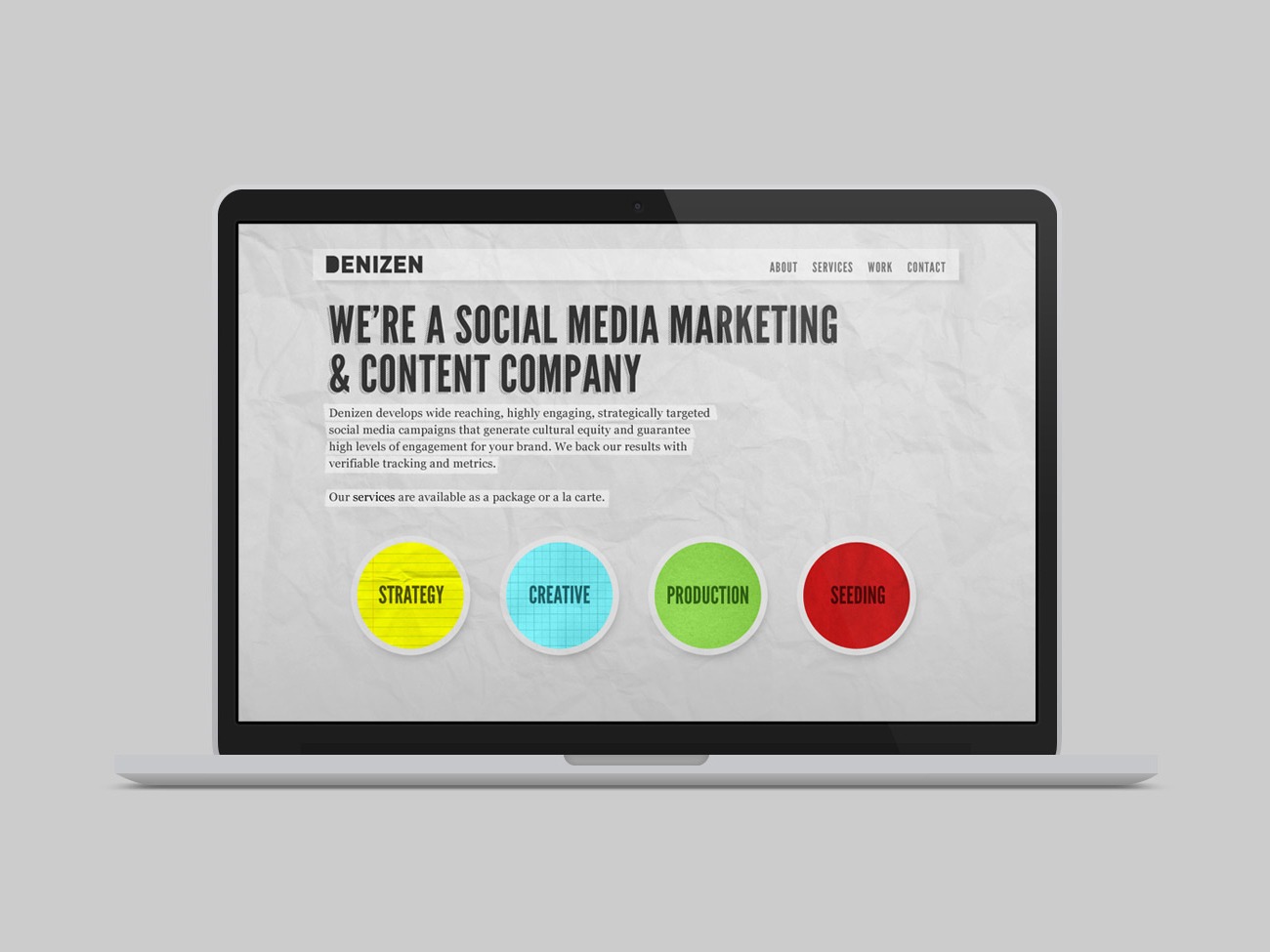 Denizen Social Media Marketing Website Design