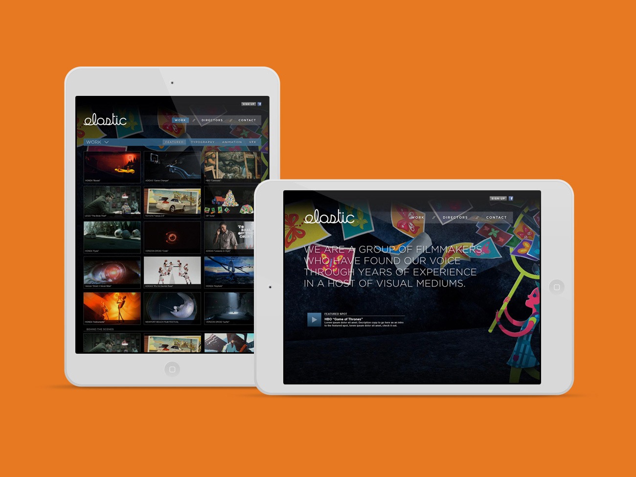 Elastic.tv Website Design