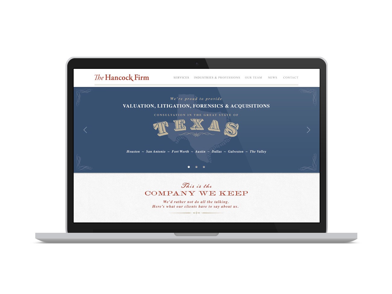 The Hancock Firm Website Design