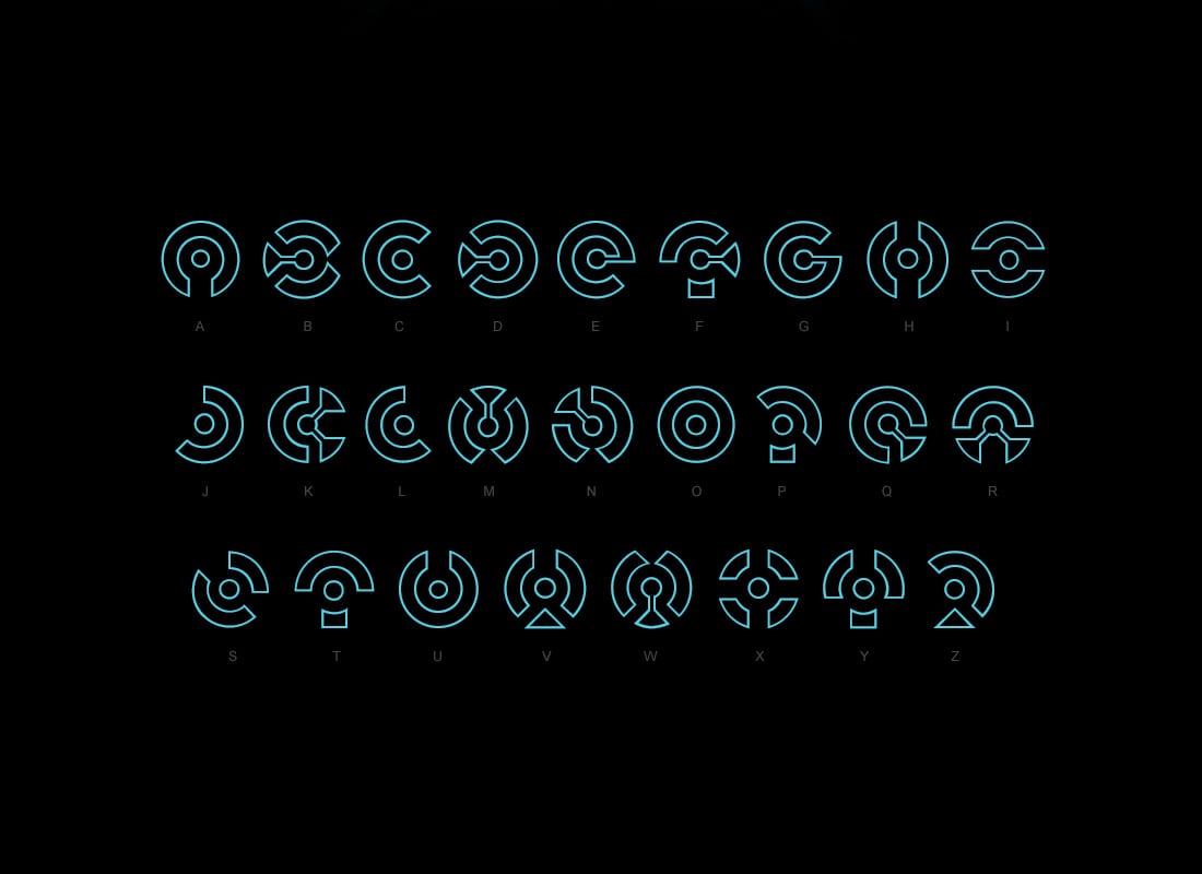 Disney's Tron Lightcycle Font Design - Free Download
