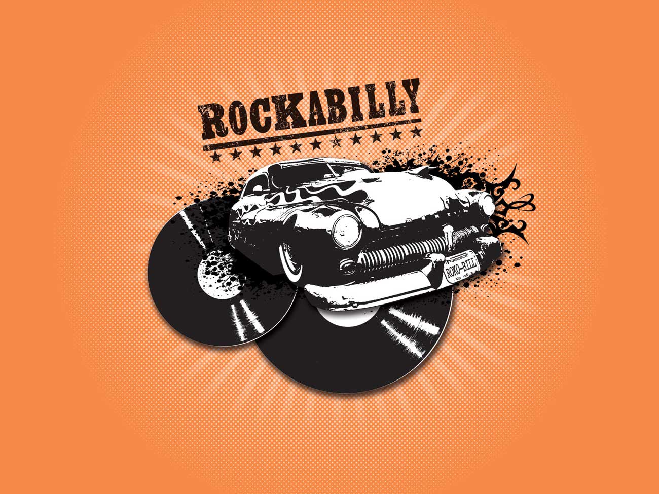 Rockabilly Records - Record Album Design