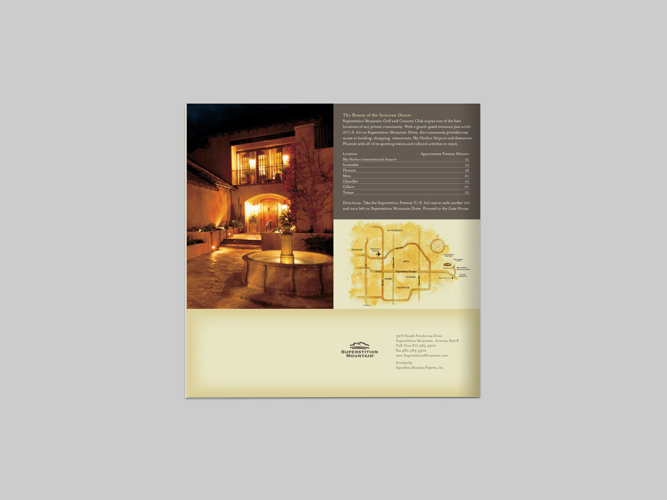 Superstition Mountain Resort Promotional Brochure