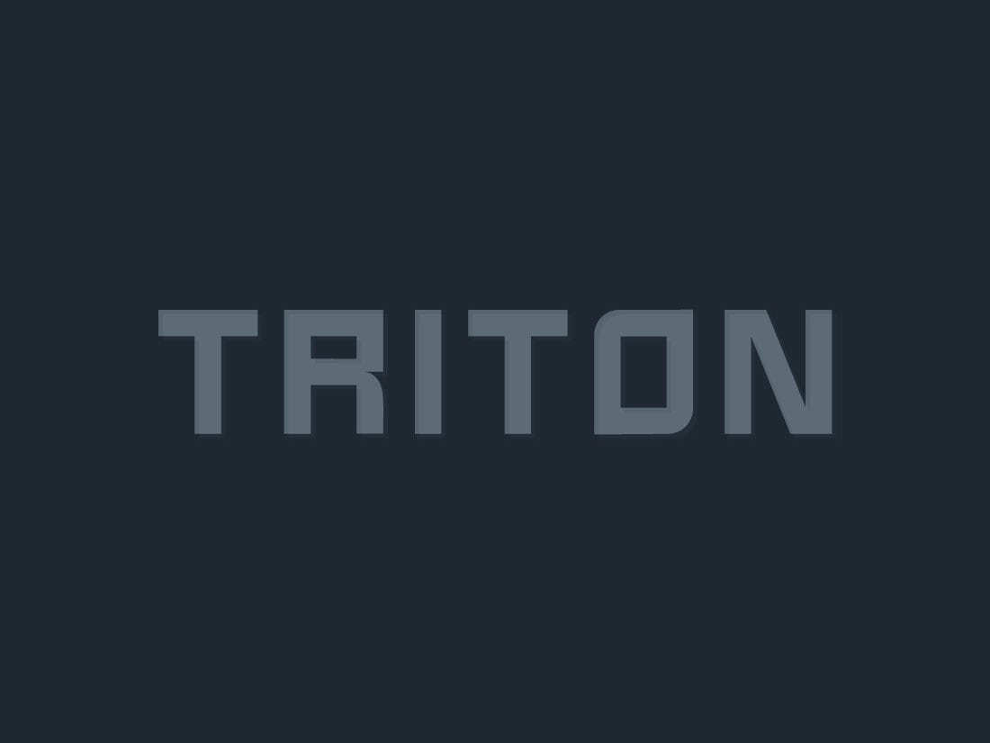 Triton Font Design - Free Download
